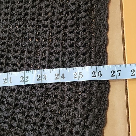 Rafaella Size S Black Loose / Open Knit Long Sleeve Sweater, Excellent Used Cond - Picture 9 of 10